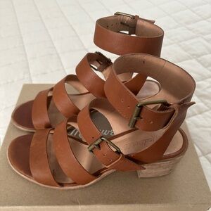 Madewell Buckle Block Heel Sandals- 8.5